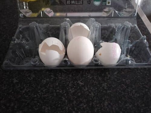 Een aantal eieren.